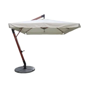 Wind-Resistant White Large Patio Garden Umbrella