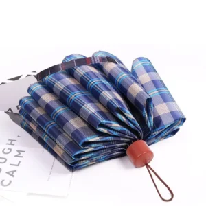Windproof 3-Fold Strong Folding Umbrella with Logo