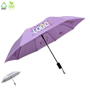 Windproof Auto Open UV Protected Waterproof Custom Umbrella with Logo