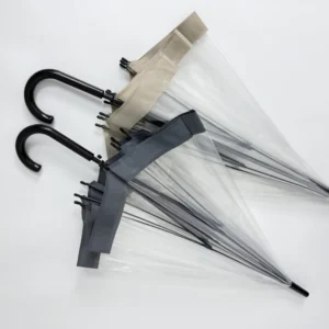 Windproof Clear Dome Umbrella with Custom Logo