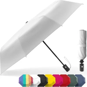 Windproof Compact Auto Open Portable Folding Travel Umbrella Lightweight Packable for Adults