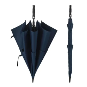 Windproof Double-Canopy Large Straight Golf Umbrella Rain and Sun Protection Factory