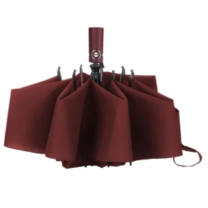 Windproof Fully Automatic Reverse Three-Fold Umbrella for Car