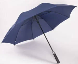 Windproof Long Umbrella Carved Handle 8K Golf Umbrella