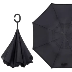 Windproof Reverse Double-Layer Inverted Self-Standing Umbrella for Women and Men