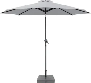 Windproof Stand Umbrella Steel Frame Steel Pole Silk Screen Printing Outdoor Furniture