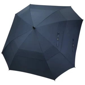 Windproof Straight Golf Umbrella with Vented Double Canopy