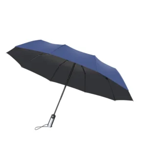 Women’s Fully Automatic 190T Nylon UV Protection Lightweight 3-Fold Golf Umbrella with Custom Logo, Windproof Sun and Rain Protection