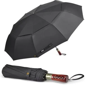 Wooden Handle Large Umbrella Custom Print