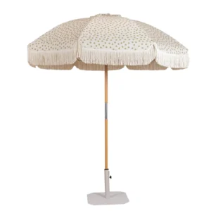 Wooden Portable Outdoor Beach Umbrella for Swimming Pool Garden