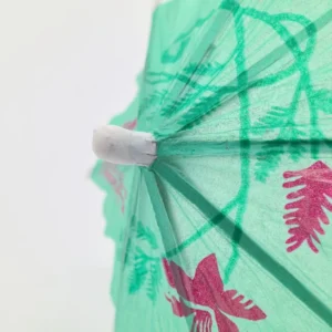 Wooden Umbrella Picks 10cm 6.5cm Disposable Drink Stick Colored