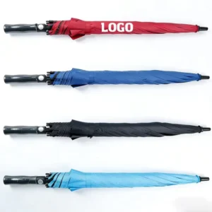 XD920 Customized Umbrella With Logo Windproof UV Sublimation Printed Fiberglass Large Automatic Opening Golf Straight Umbrella