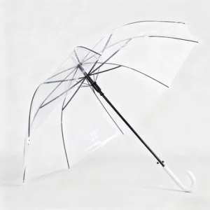 XJ635 High Quality Outdoor Clear Umbrella Windproof Transparent Umbrella With Logo for Advertising Promotion