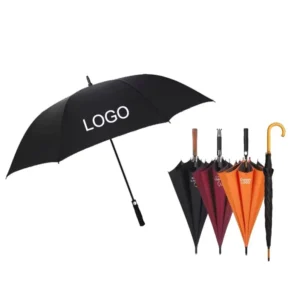 XJ695 Automatic Open Golf Umbrella Extra Large Oversize Double Canopy Vented Windproof Waterproof Stick Umbrellas for the Rain