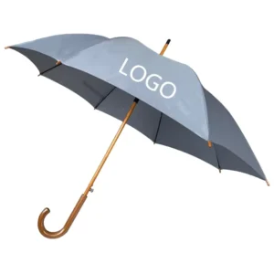 YS-1056 Wooden J Handle Auto Open Advertising Umbrella for Hotels