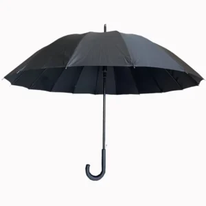 YS-1078 Windproof 16-Rib Straight Umbrella for Rain and Sun with Automatic Opening and Custom Printed Logo