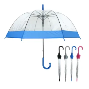 YS-1129 Promotional Clear POE Bubble Umbrella Dome Shape Auto Open Clear Transparent Customized POE Umbrella