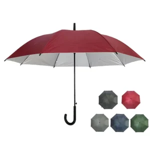 YS 1143 Factory Supply Transparent POE Straight Umbrella for Adults Custom Prints Semi Automatic Control