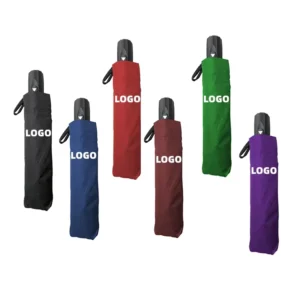 YS-3017 Factory Supply Auto Open 3-Fold Iron Tube Folding Umbrella