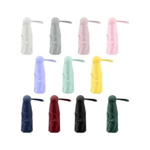 YS 5001 Portable Mini 5 Folded Umbrella Customized Prints Anti-UV Folding Steel Shaft Super Light Weight Classic Design