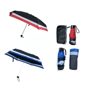 YS 5011 Classic Business Mini Sun Rain Umbrella Manual Open Super Pocket Custom Logo Factory Supply Five Folding Iron Tube