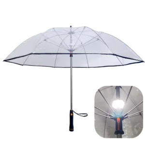 YS-7013 High Quality Windproof LED Golf Umbrella Night Illumination Custom Logo Print New Style Factory Supply Umbrella with LED