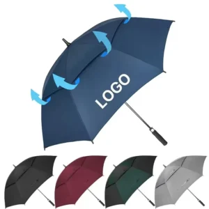 YS 7049 Factory Supply Air Vented Windproof Auto Open Golf Umbrella Custom Logo