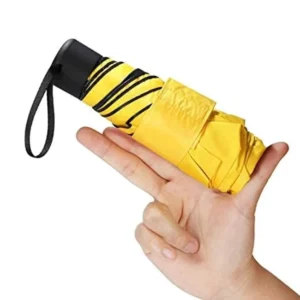 YUBO Manual Hand Open 19 Inch 6 Ribs Sunday Mini Capsule Shaped 5 Folding Umbrella