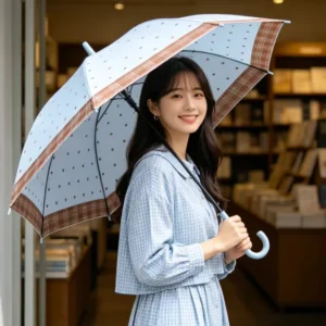 Young Girl Korea Style Sweet Umbrella Medium Size Plastic Umbrella