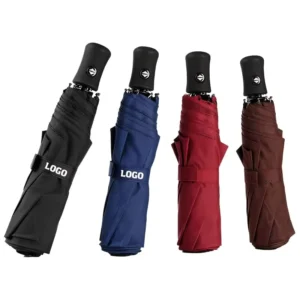 Ys58 Promotional Automatic Strong Steel Shaft Mini Folding and Portable Backpack Car Purse Custom Umbrellas