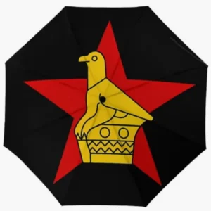 Zimbabwe Flag Printed Festival Travel Souvenir Fully Automatic Umbrella